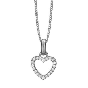 Christina Collect 925 sterling silver Topaz Heart open heart with glittering topaz all around, model 680-S35